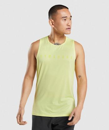 Camiseta Tirantes Gymshark Deporte Stripe Hombre Verde | CO 3235AHK